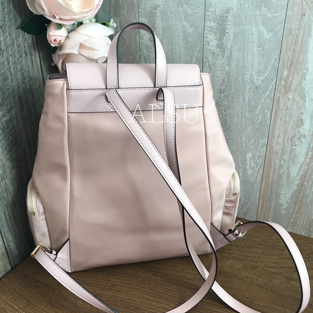 Michael Kors Large Cargo Backpack Blossom Rose W - Picture 3 of 8